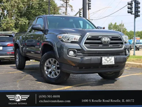 Gray 2018 Toyota Tacoma Access Cab SR5 Pickup 4D 6 ft for sale in Roselle, IL
