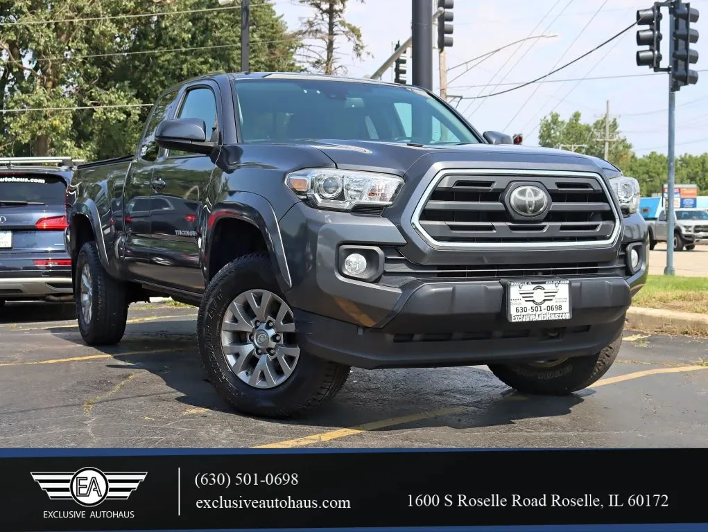Gray 2018 Toyota Tacoma Access Cab SR5 Pickup 4D 6 ft for sale in Roselle, IL