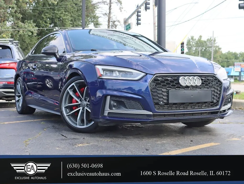 Blue 2018 Audi S5 Prestige Coupe 2D for sale in Roselle, IL