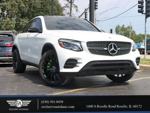 White 2019 Mercedes-Benz GLC Coupe GLC 300 4MATIC Sport Utility 4D for sale in Roselle, IL