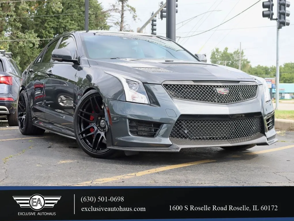 Gray 2017 Cadillac ATS-V Sedan 4D for sale in Roselle, IL