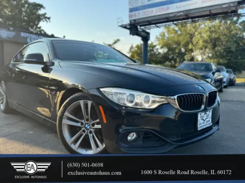 Black 2015 BMW 4 Series 428i Coupe 2D for sale in Roselle, IL
