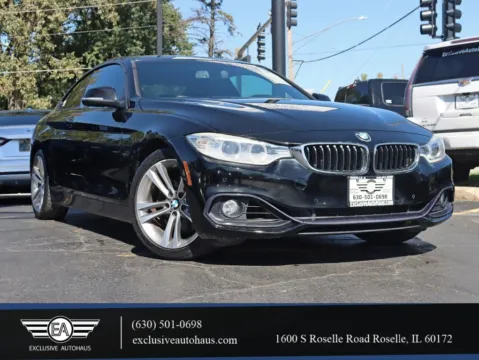 Black 2015 BMW 4 Series 428i Coupe 2D for sale in Roselle, IL