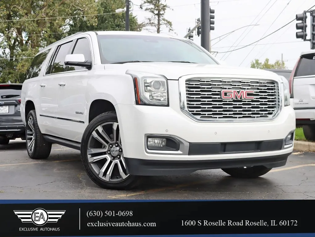 White 2019 GMC Yukon XL Denali Sport Utility 4D for sale in Roselle, IL
