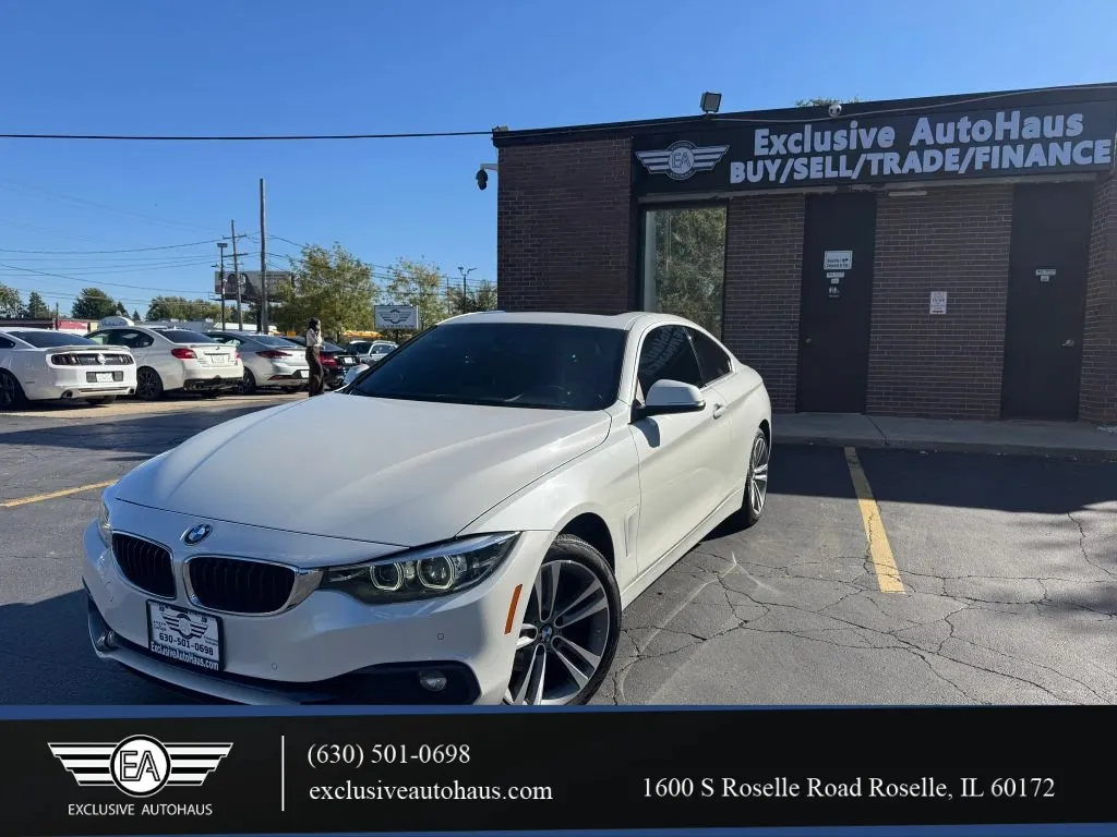 White 2018 BMW 4 Series 430i xDrive Coupe 2D for sale in Roselle, IL