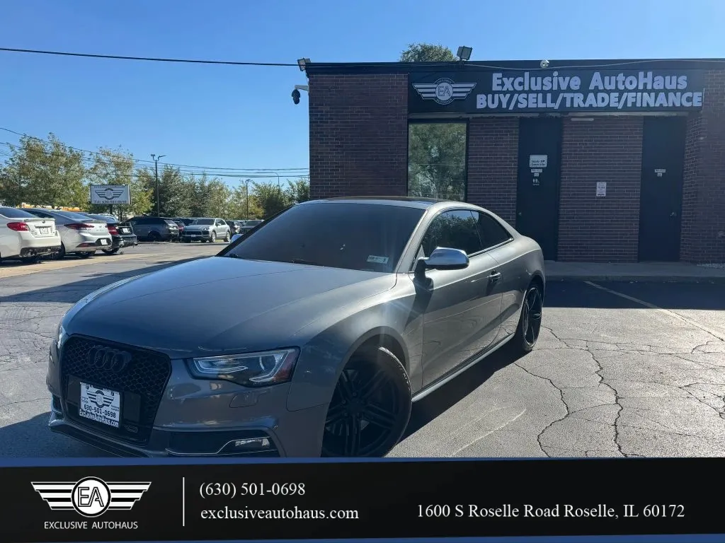 Silver 2013 Audi S5 Premium Plus Coupe 2D for sale in Roselle, IL