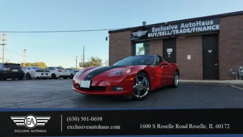 Red 2008 Chevrolet Corvette Coupe 2D for sale in Roselle, IL