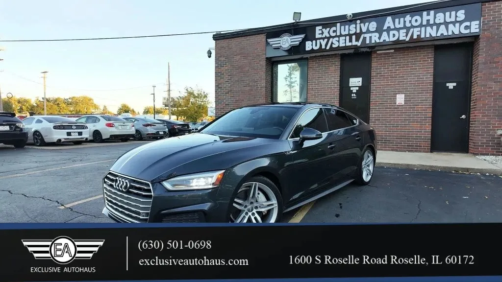 Gray 2018 Audi A5 Premium Plus Sedan 4D for sale in Roselle, IL
