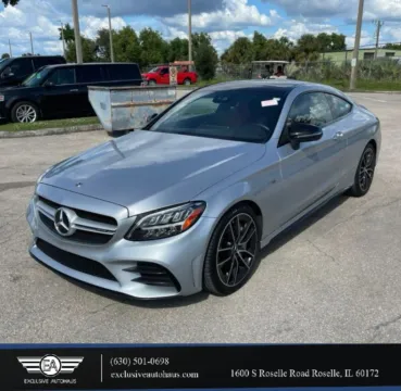 Silver 2023 Mercedes-Benz AMG C-Class C 43 AMG 4MATIC Coupe 2D for sale in Roselle, IL