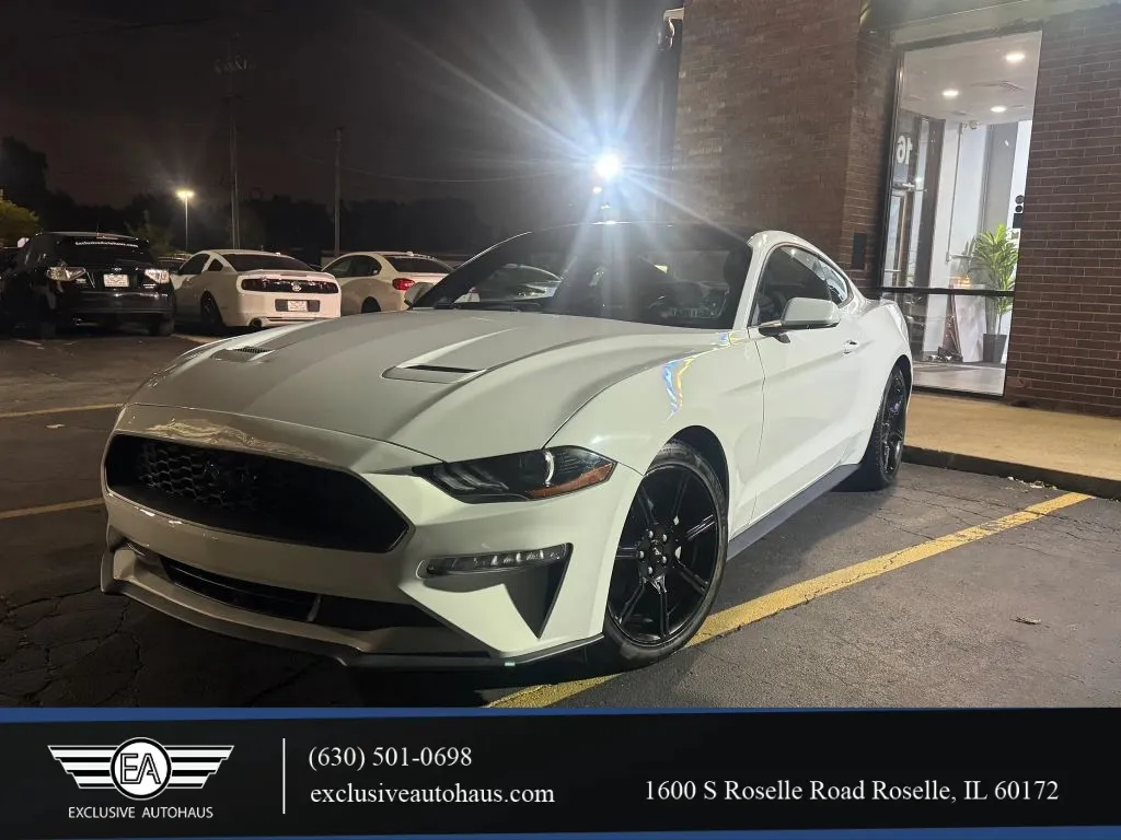 White 2020 Ford Mustang EcoBoost Coupe 2D for sale in Roselle, IL