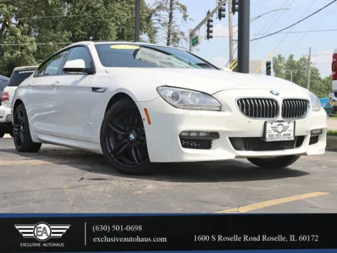 White 2014 BMW 6 Series 640i Gran Coupe xDrive 4D for sale in Roselle, IL