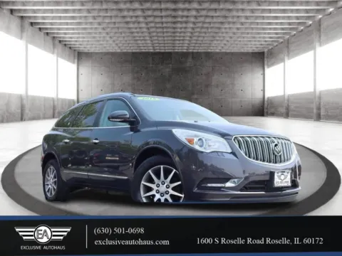 Gray 2015 Buick Enclave Leather Sport Utility 4D for sale in Roselle, IL