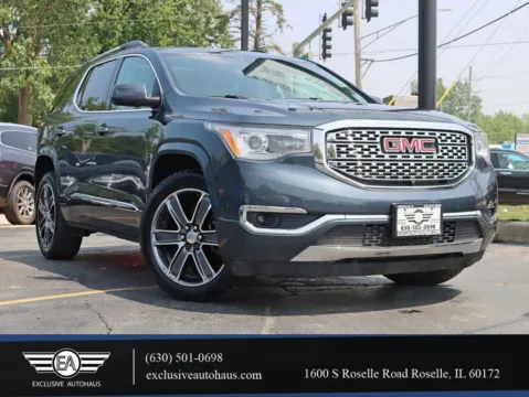 Blue 2019 GMC Acadia Denali Sport Utility 4D for sale in Roselle, IL