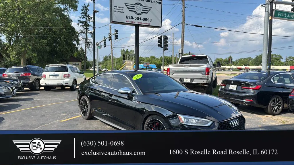 Black 2018 Audi S5 Premium Plus Sedan 4D for sale in Roselle, IL