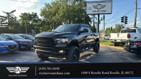 Silver 2022 Ram 1500 Quad Cab Big Horn Pickup 4D 6 1/3 ft for sale in Roselle, IL