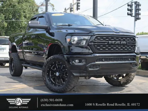 Silver 2022 Ram 1500 Quad Cab Big Horn Pickup 4D 6 1/3 ft for sale in Roselle, IL