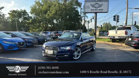 Black 2014 Audi S5 Premium Plus Convertible 2D for sale in Roselle, IL