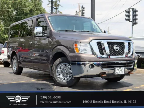 Brown 2016 Nissan NV3500 HD Passenger SL Van 3D for sale in Roselle, IL
