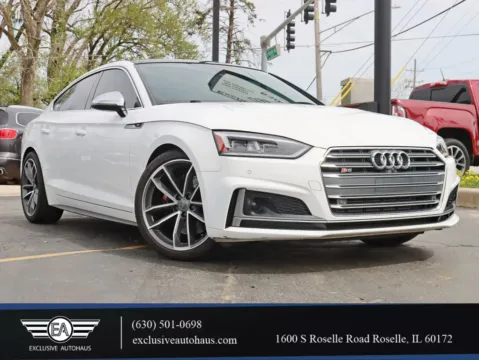 White 2018 Audi S5 Prestige Sedan 4D for sale in Roselle, IL