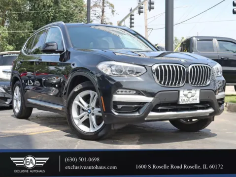 Black 2019 BMW X3 xDrive30i Sport Utility 4D for sale in Roselle, IL