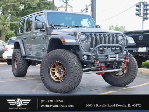 Gray 2021 Jeep Wrangler Unlimited Rubicon Sport Utility 4D for sale in Roselle, IL