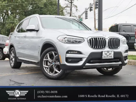 Silver 2021 BMW X3 xDrive30i Sport Utility 4D for sale in Roselle, IL