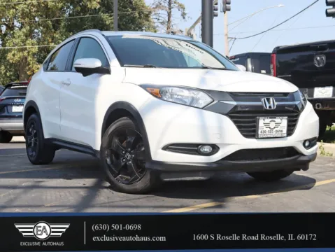 White 2016 Honda HR-V EX-L Sport Utility 4D for sale in Roselle, IL