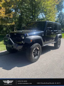 Black 2016 Jeep Wrangler Unlimited Black Bear Sport Utility 4D for sale in Roselle, IL