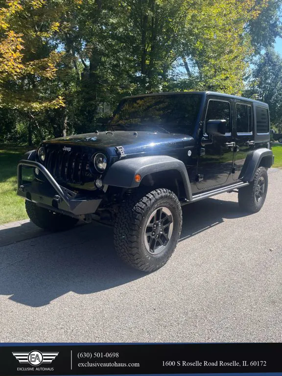 Black 2016 Jeep Wrangler Unlimited Black Bear Sport Utility 4D for sale in Roselle, IL