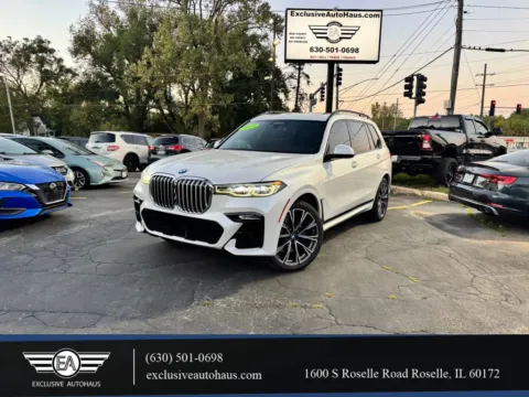 White 2019 BMW X7 xDrive50i Sport Utility 4D for sale in Roselle, IL