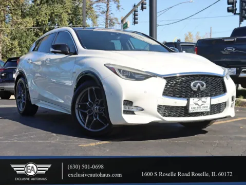 White 2018 INFINITI QX30 Sport SUV 4D for sale in Roselle, IL