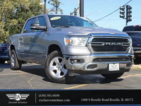 Silver 2019 Ram 1500 Crew Cab Big Horn Pickup 4D 5 1/2 ft for sale in Roselle, IL