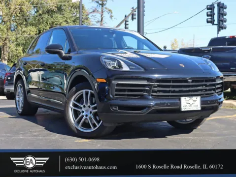 Black 2020 Porsche Cayenne Sport Utility 4D for sale in Roselle, IL