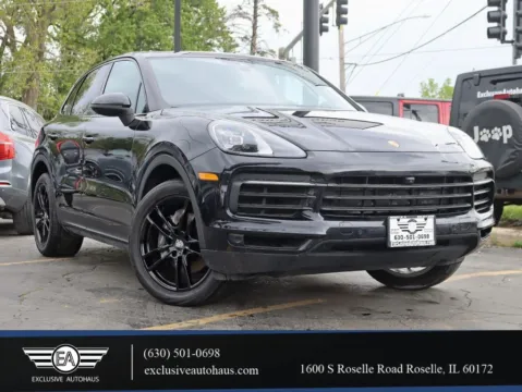 Black 2020 Porsche Cayenne Sport Utility 4D for sale in Roselle, IL