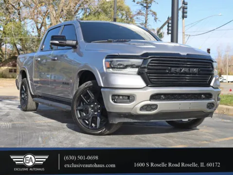 Silver 2022 Ram 1500 Crew Cab Laramie Pickup 4D 5 1/2 ft for sale in Roselle, IL