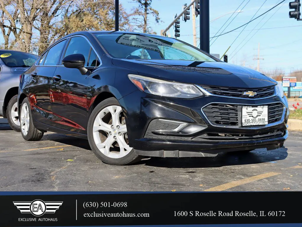 Black 2016 Chevrolet Cruze Premier Sedan 4D for sale in Roselle, IL
