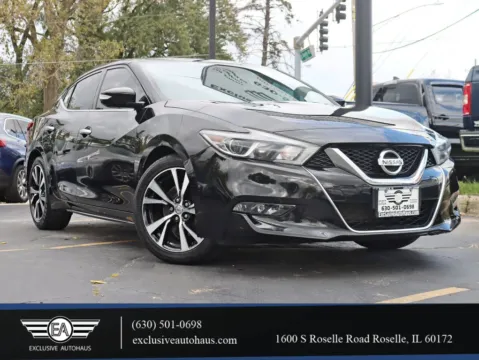 Black 2018 Nissan Maxima SV Sedan 4D for sale in Roselle, IL