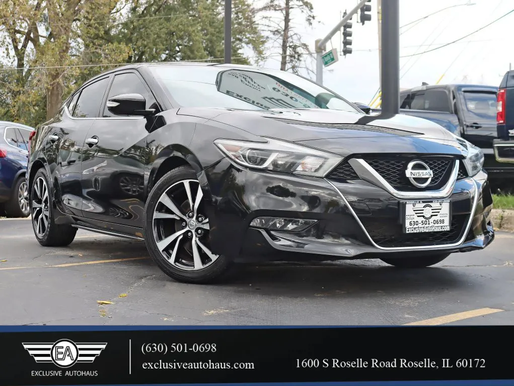 Black 2018 Nissan Maxima SV Sedan 4D for sale in Roselle, IL