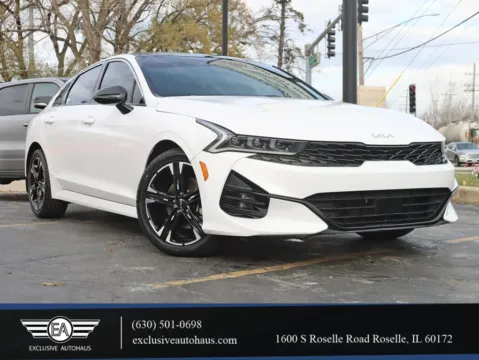 White 2022 Kia K5 GT-Line Sedan 4D for sale in Roselle, IL