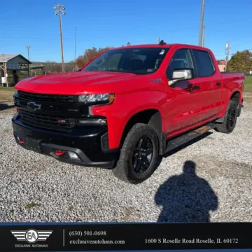 Red 2021 Chevrolet Silverado 1500 Crew Cab LT Trail Boss Pickup 4D 5 3/4 ft for sale in Roselle, IL