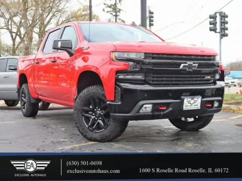 Red 2021 Chevrolet Silverado 1500 Crew Cab LT Trail Boss Pickup 4D 5 3/4 ft for sale in Roselle, IL
