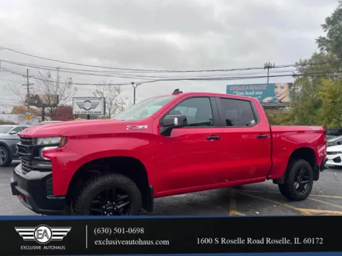 Red 2021 Chevrolet Silverado 1500 Crew Cab LT Trail Boss Pickup 4D 5 3/4 ft for sale in Roselle, IL