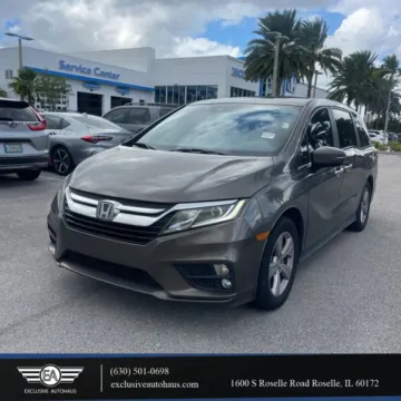 Gray 2018 Honda Odyssey EX-L Minivan 4D for sale in Roselle, IL