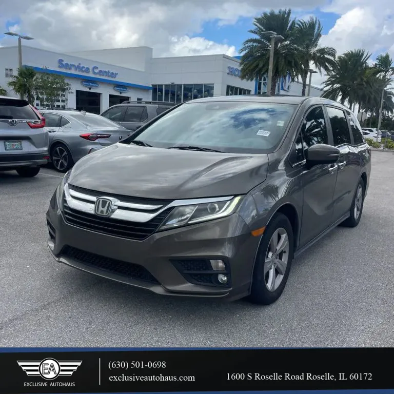 Gray 2018 Honda Odyssey EX-L Minivan 4D for sale in Roselle, IL