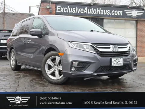 Gray 2018 Honda Odyssey EX-L Minivan 4D for sale in Roselle, IL