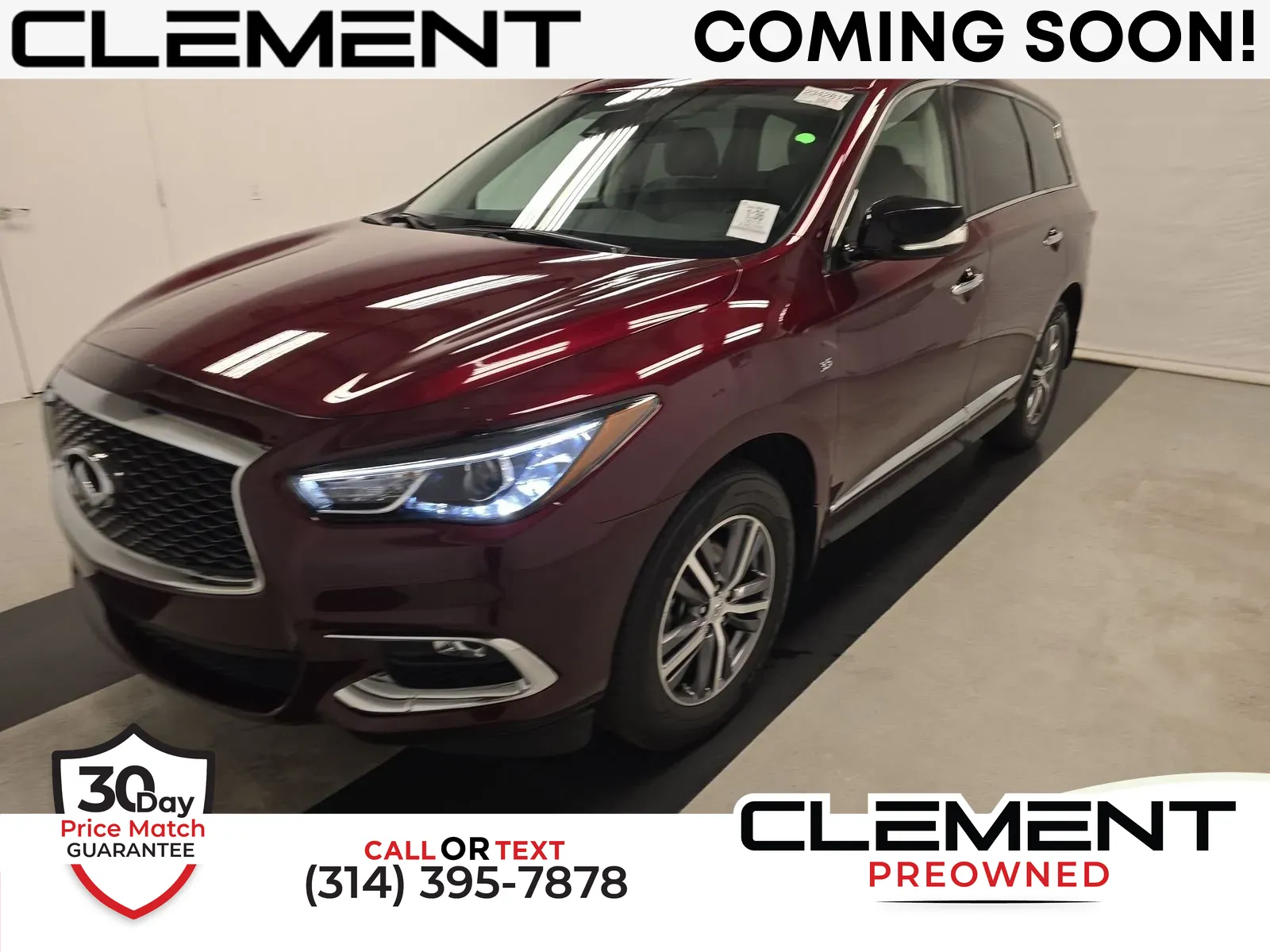 Red 2019 INFINITI QX60 PURE for sale in Florissant, MO