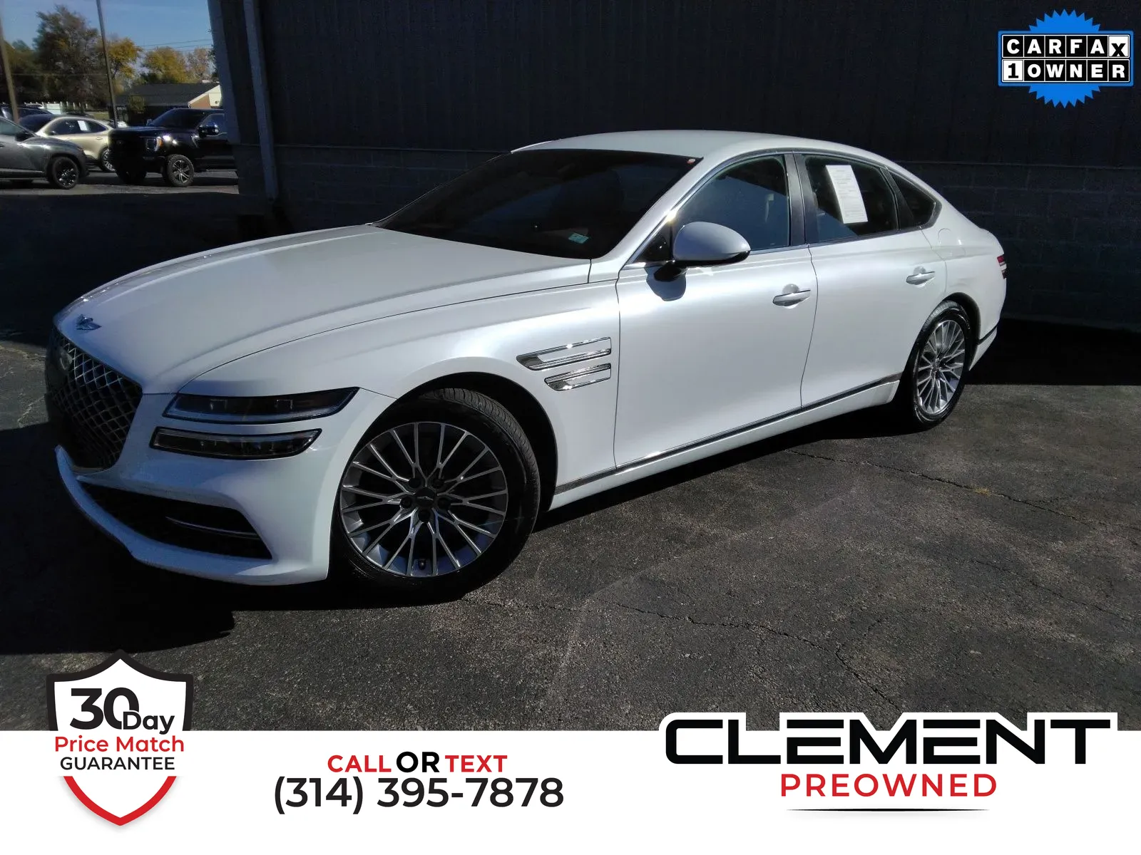 White 2021 Genesis G80 2.5T for sale in Florissant, MO