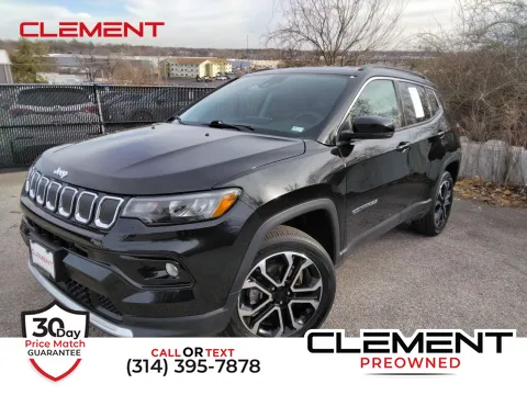Black 2022 Jeep Compass Limited for sale in Florissant, MO
