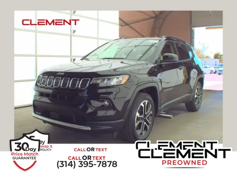 Black 2022 Jeep Compass Limited for sale in Florissant, MO