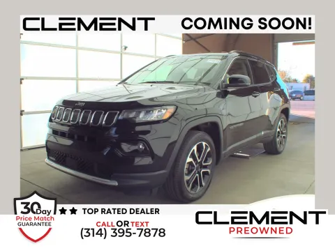 Black 2022 Jeep Compass Limited for sale in Florissant, MO